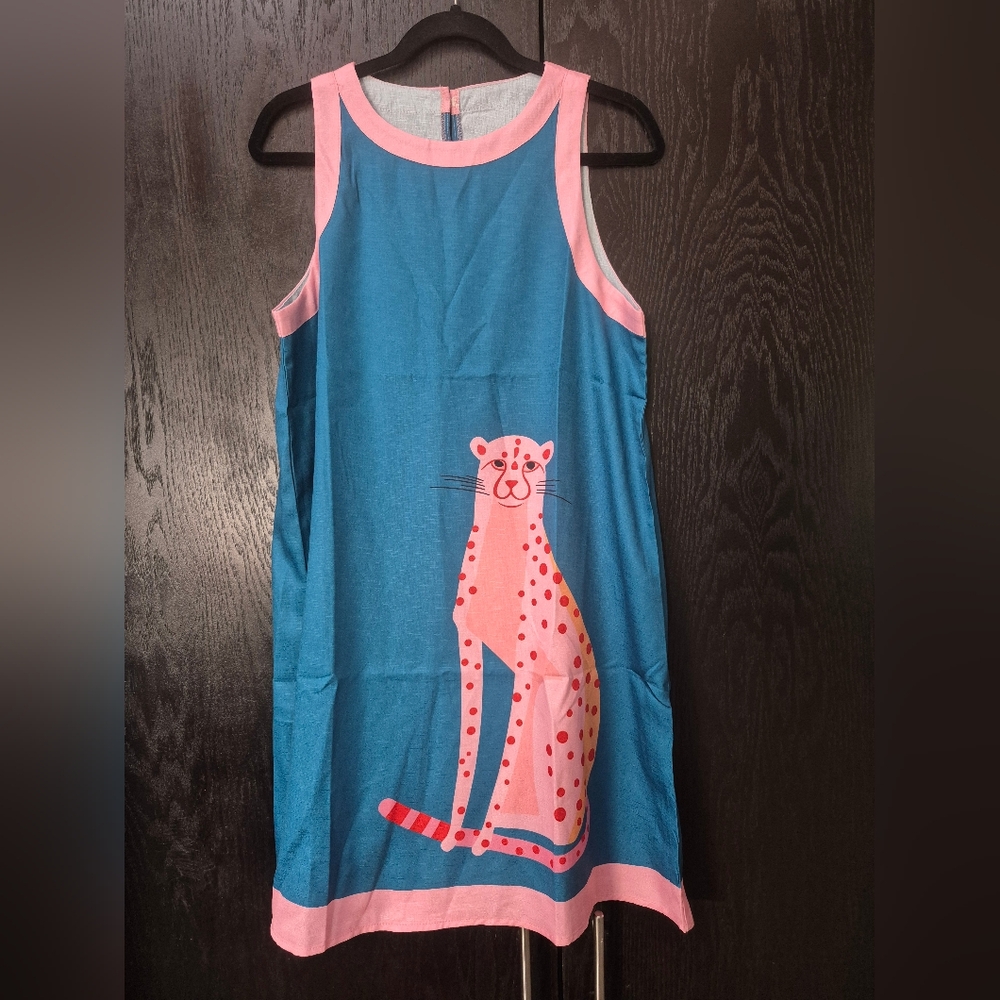 Fabulous Lightweight Jaguar Dress L New